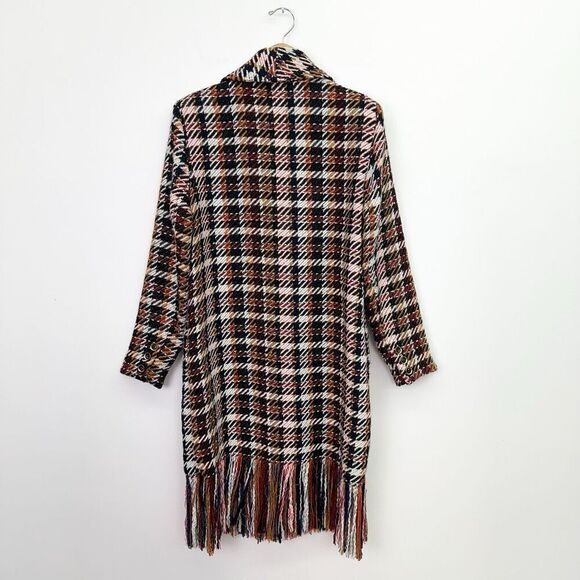 CAbi Women’s Regancy Wool Blend Multicolored Plaid Single Button Closure Coat - Picture 3 of 16